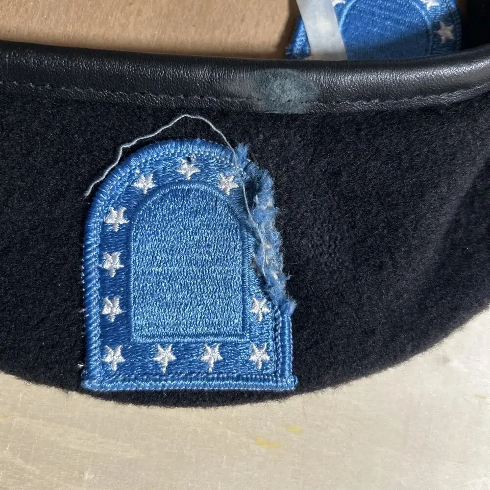 U.S. Military Garrison Collection Army Black Wool Beret Hat Cap Size 6 3/4 USA